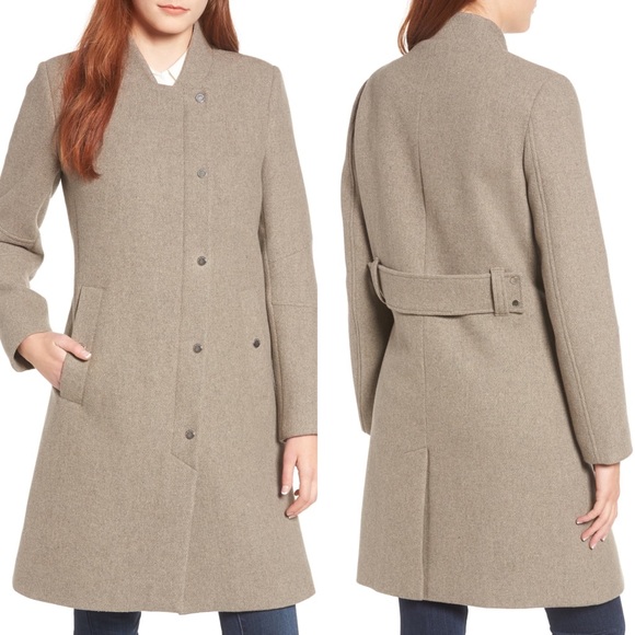 Andrew Marc Single Breasted Melton Coat - Picture 1 of 3